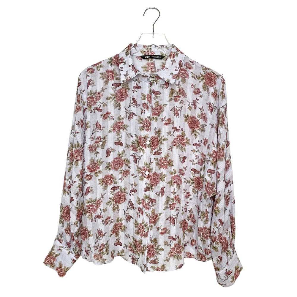 Zara Floral Print Blouse - Picture 3 of 8